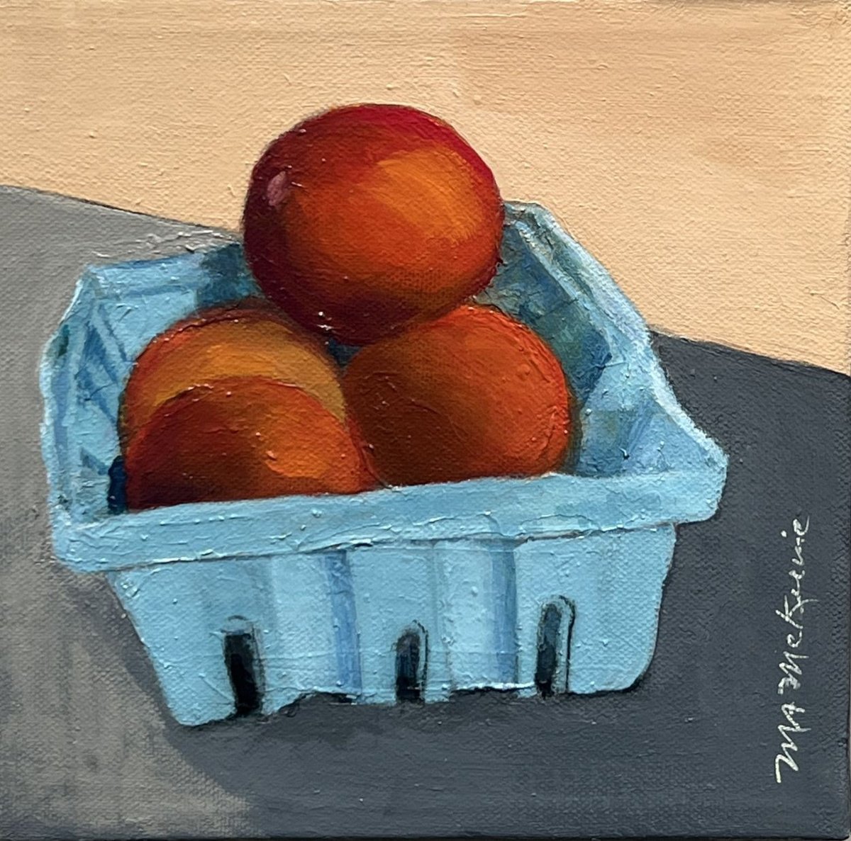  Everyday Crimson By Maryanne Mckernie, 8 X 8, Artwork For Sale On Artfinder