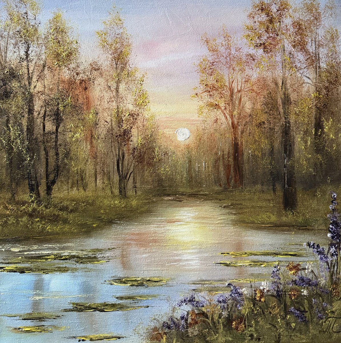 Soft Stillness By Tanja Frost, 16 X 16, Artwork For Sale On Artfinder