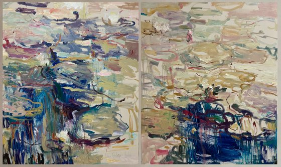 Nympheas. Diptych