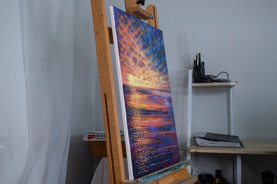 Ocean Seascape At Sunset