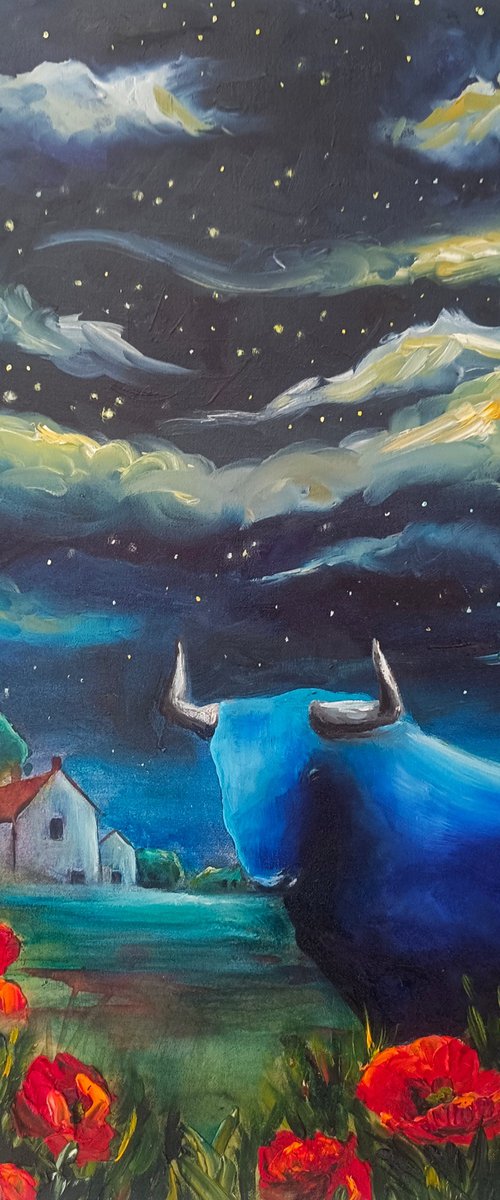 Blue Bull by Evgenia Smirnova
