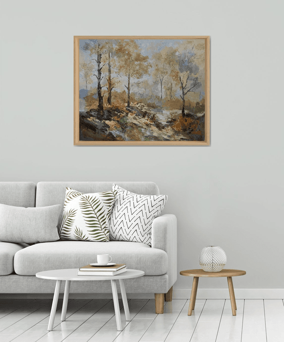 Autumn Light,Golden Woods.