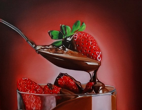 Still life with strawberries II