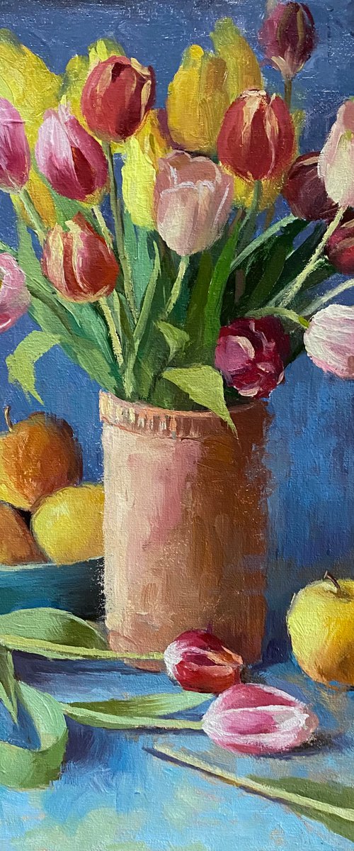 Tulip Still Life #2 by Ling Strube