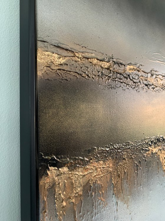 Molten Earth - oversized Abstract Diptych XL