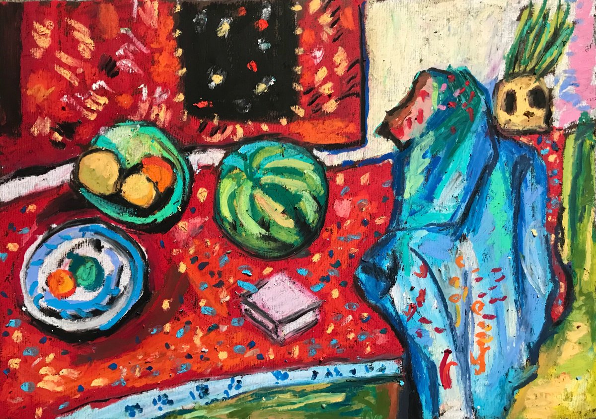 Still Life With Watermelon by Milica Radovic