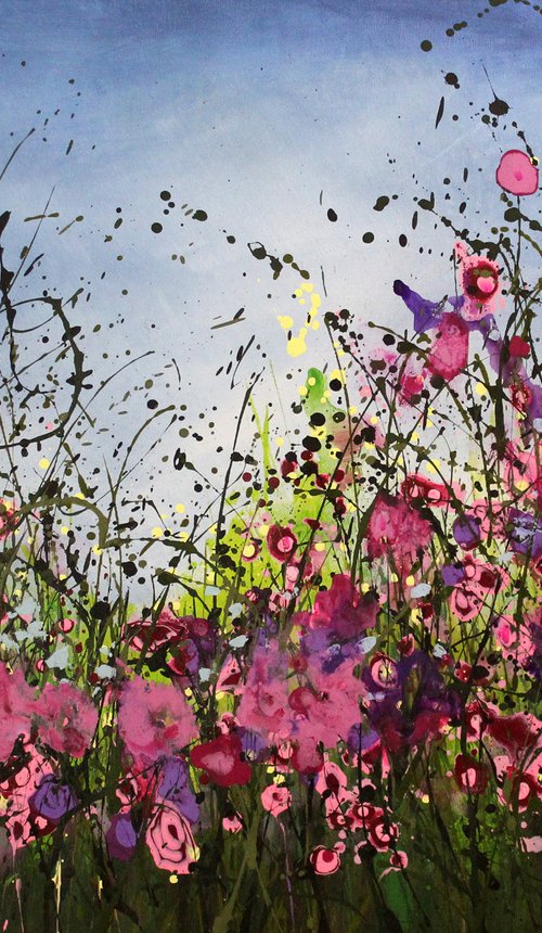 Fragranza Di Primavera #4 - Large original abstract painting by Cecilia Frigati