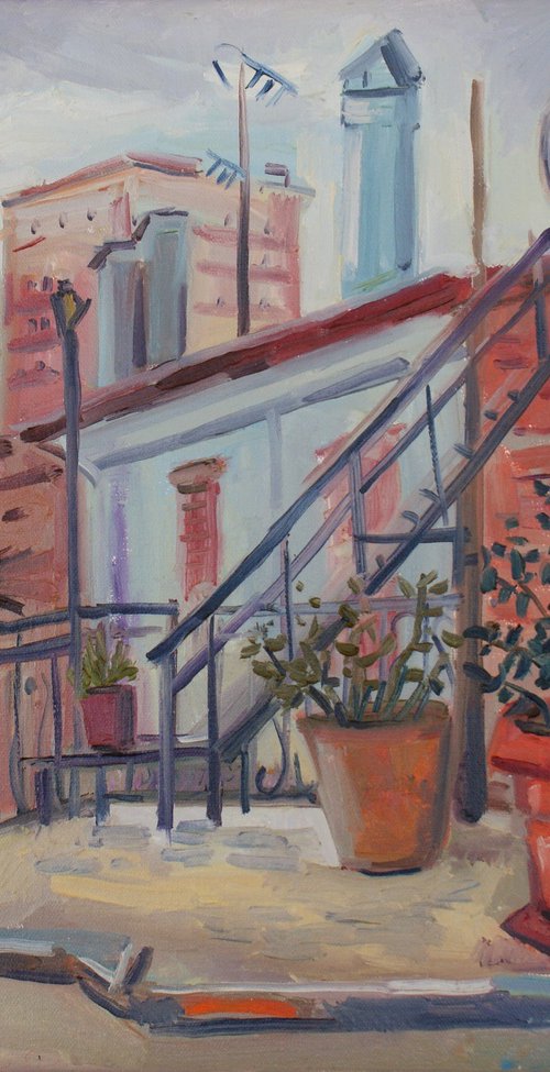 Grandma's balcony by Joan Mato