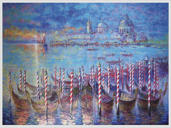 Golden Gondolas of the Venice Carnival