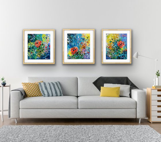 Bright, Bold and Beautiful - Triptych