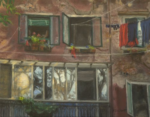 Laundry Day in Venice by Ken Bachman