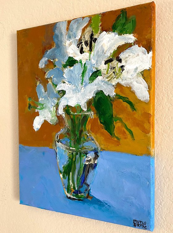 Flowers in Small Vase