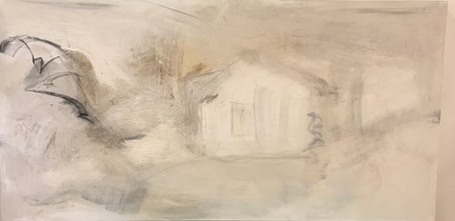The farm in raw white in different Grey tones by Tiny de Bruin
