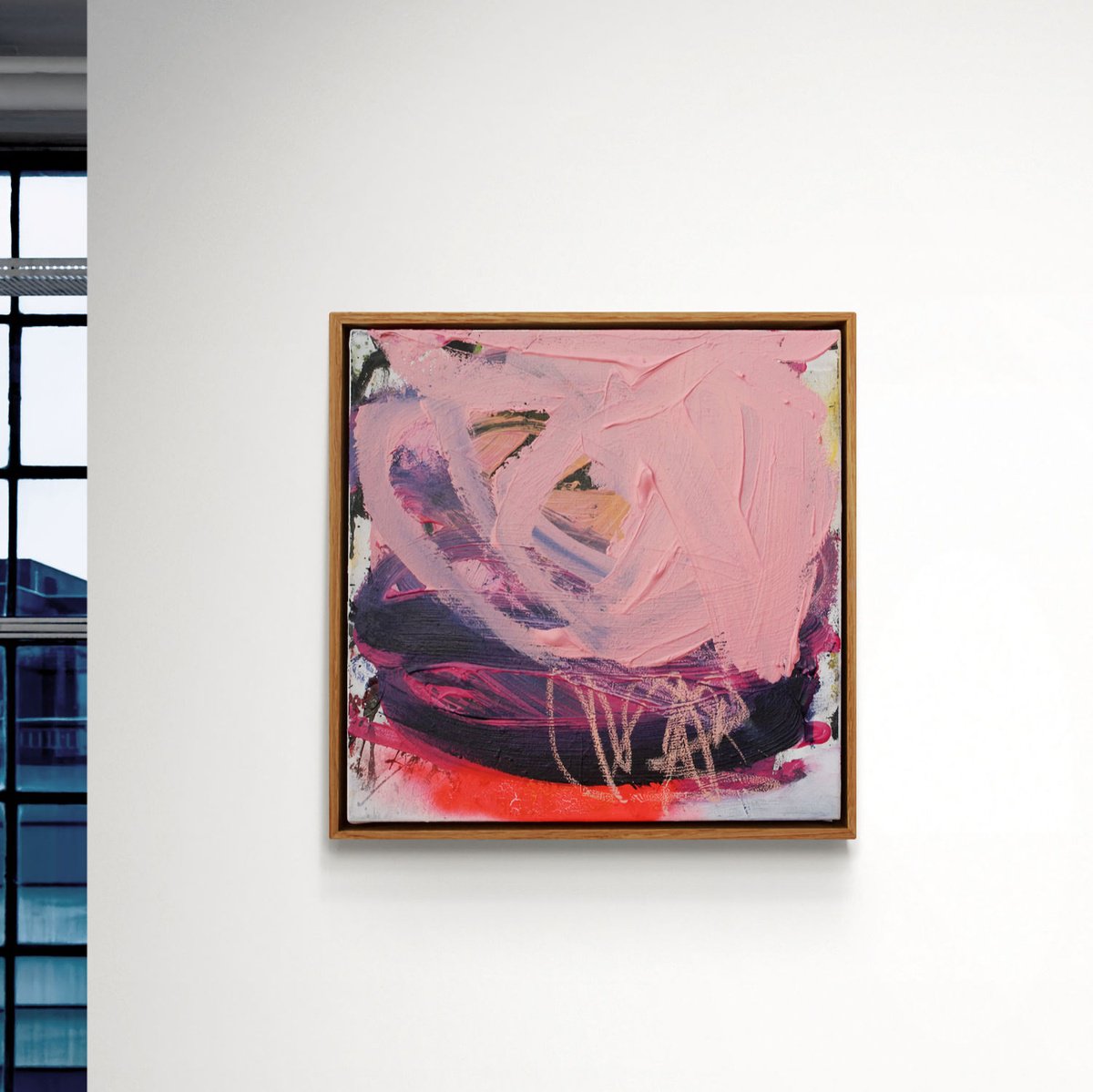 Expressive Abstract Painting By Daniela Schweinsberg, 13 X 13, The Icing On The Cake, Original Artwork