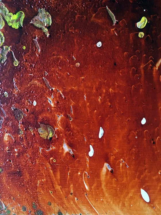 "Line In The Sand" - FREE USA SHIPPING - Original Abstract PMS Fluid Acrylic Painting - 36 x 18 inches