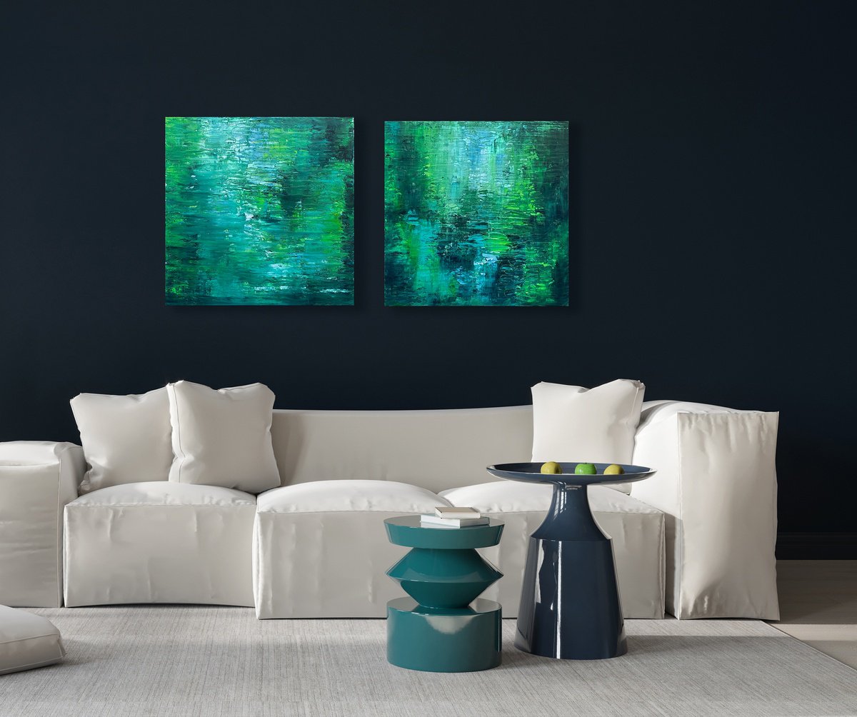  Sings Like A River And River Of Letting Go By Lyra Morgan, 55 X 28, Artwork For Sale On Artfinder