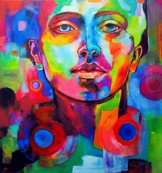 "Vibrance" - Abstract Portrait