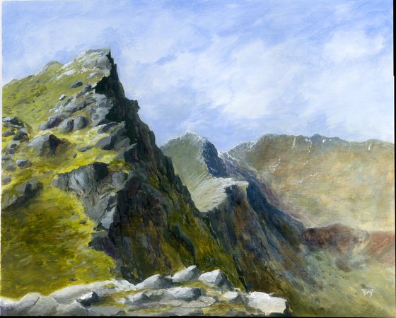 Snowdon From Lliwedd, Snowdonia