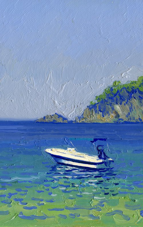 The boat. Oludeniz by Simon Kozhin