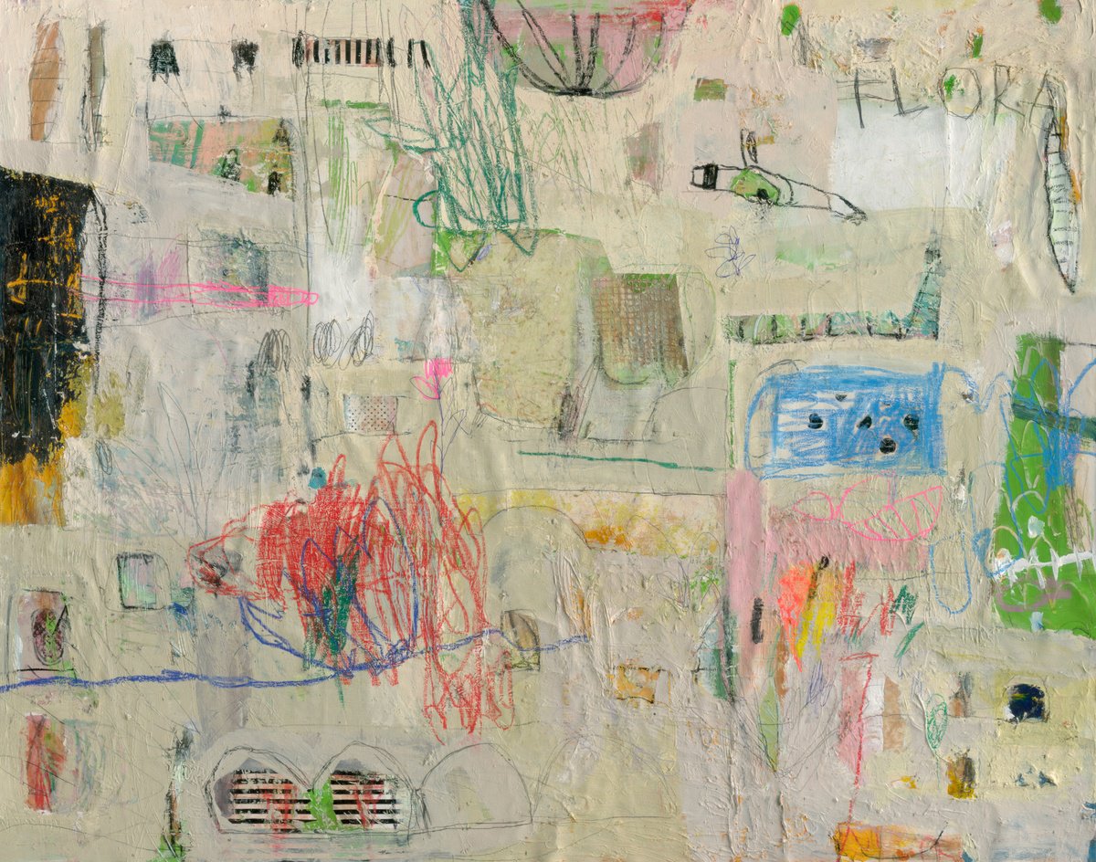 Abstract Painting By Jenny Furman, 51 X 39, The Breath Between Moments, Original Artwork