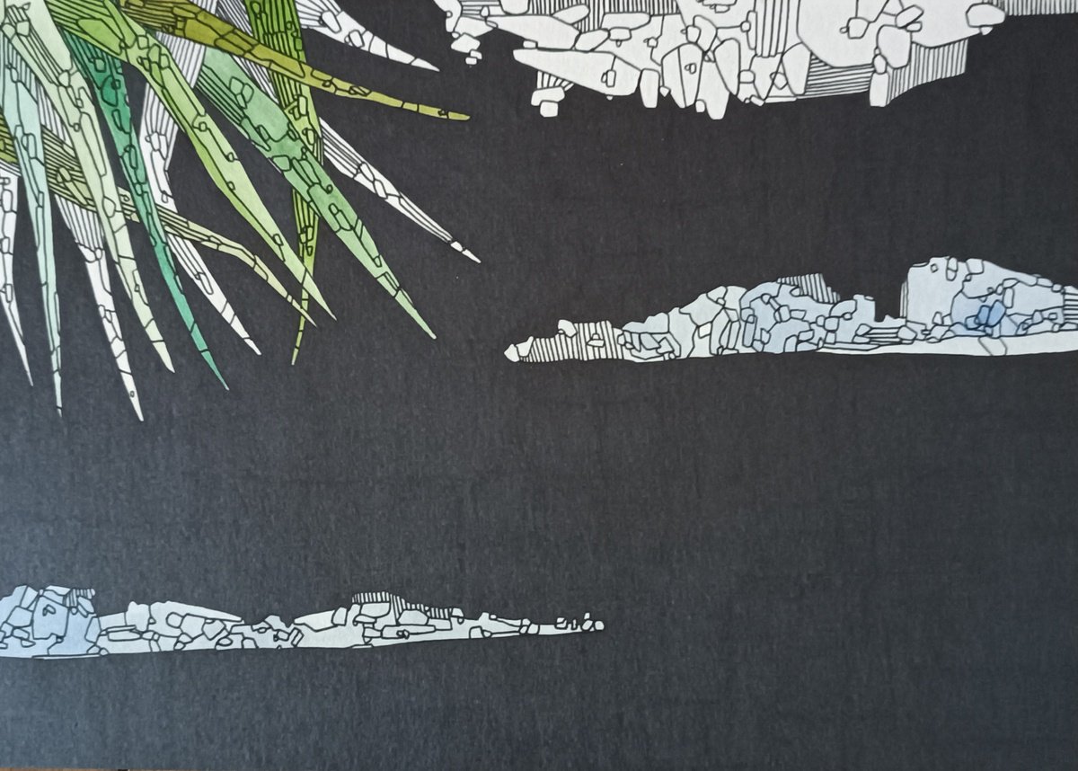 Illustrative Still Life Drawing By Isabellangela Germinario, 12 X 8, Fragments, Original Artwork