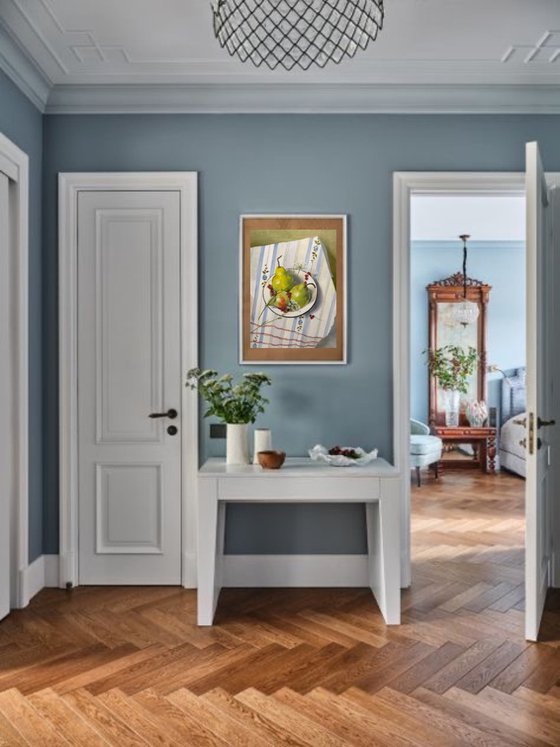 Blue Symphony on the Kitchen Table