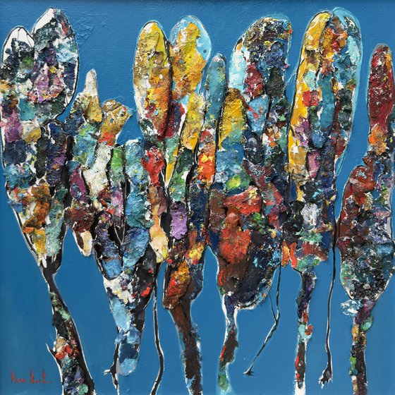 Abstract Birches