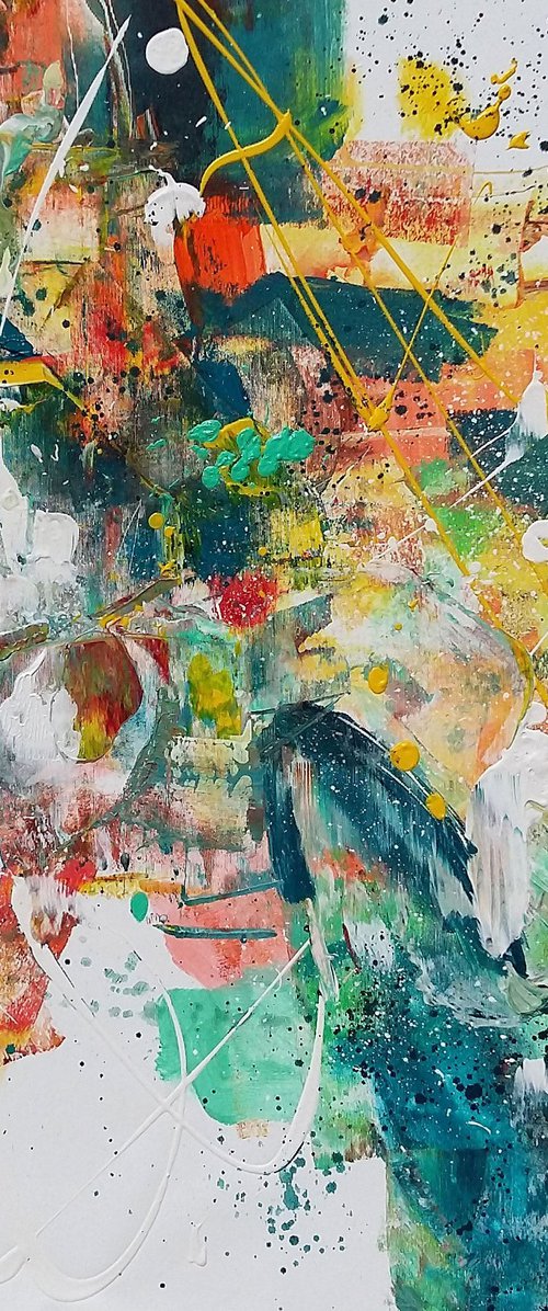 Funny colors II, 80x80 by Abbie