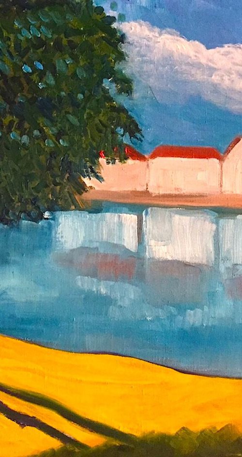 Houses by the Rio Concho by Angus  MacDonald