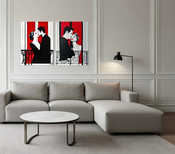 Lovers in a Parisian Window