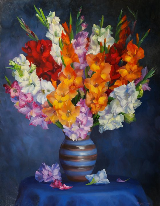 "Bouquet of gladioli"