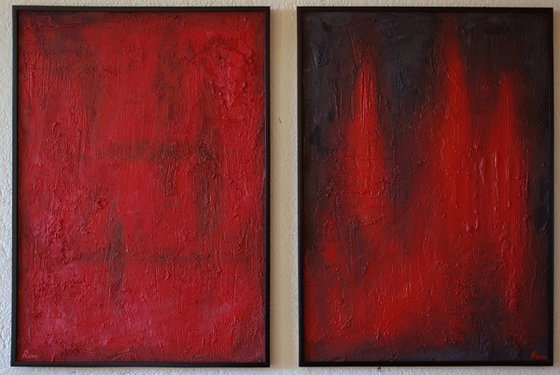 "Up And Down". Diptych.