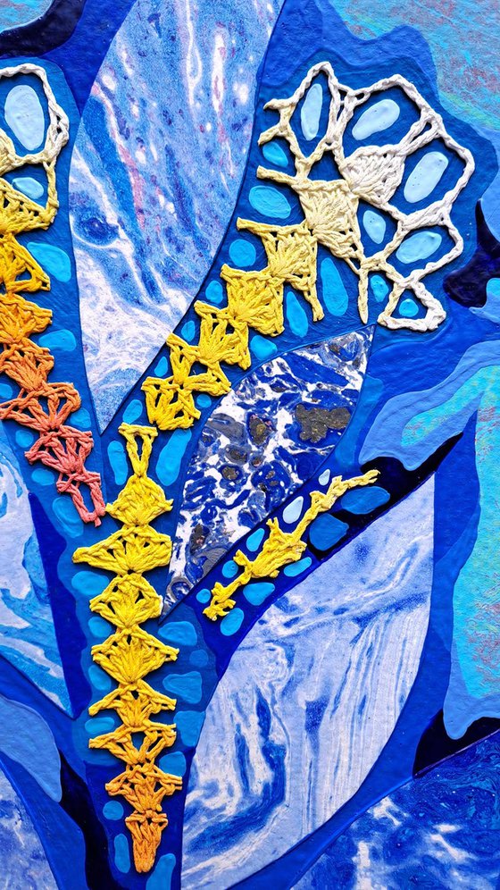 Blue Garden, set of 3