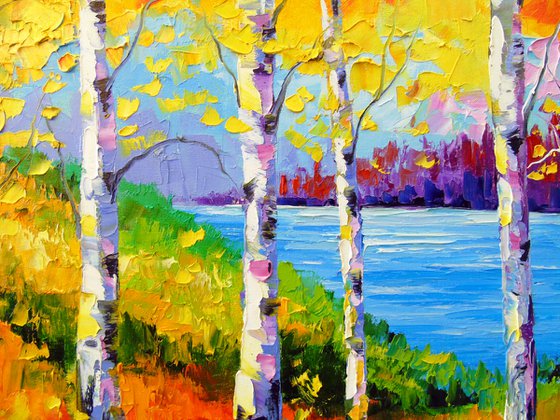 Colorful birch