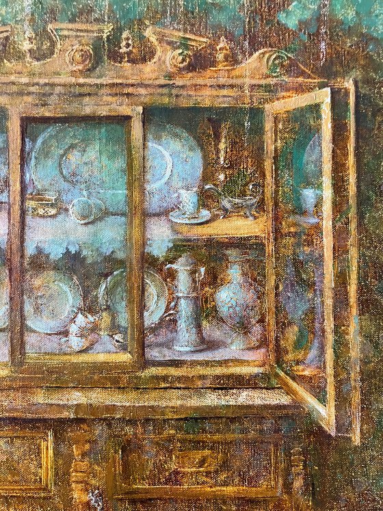 Wooden rustic cabinet