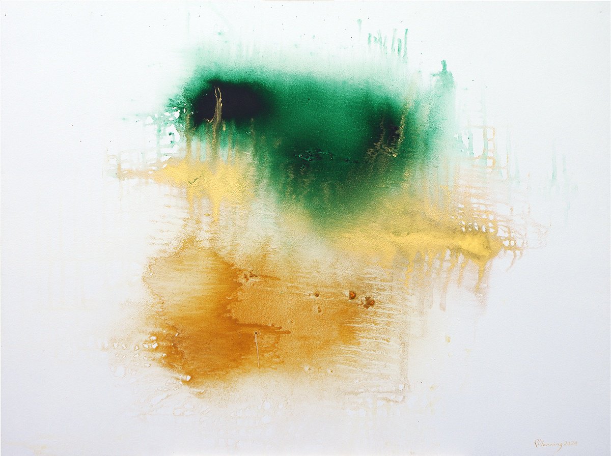 Abstract Oil Painting By Richard Manning, 40 X 30", Abstract-36, Original Artwork