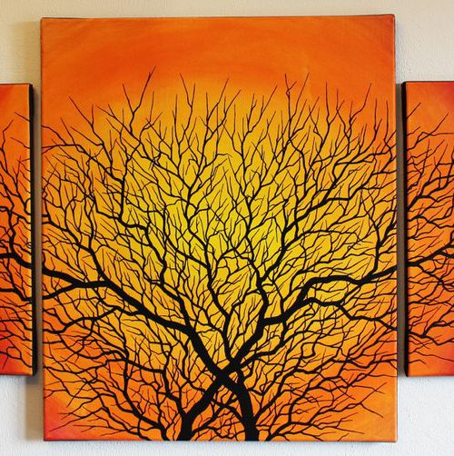 Silhouette of branches by Jonathan Pradillon