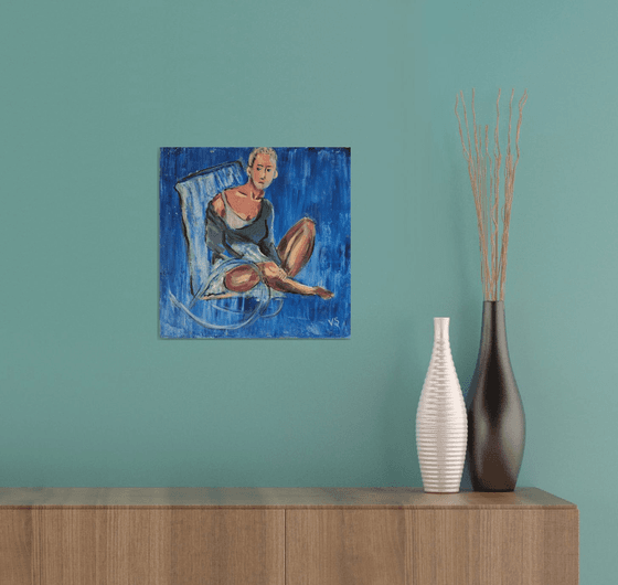 Woman in a chair