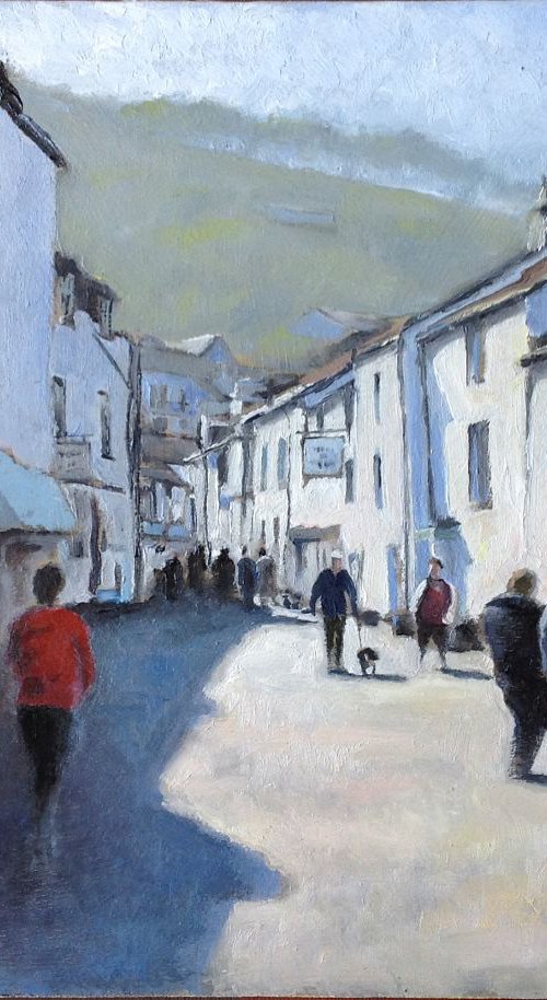 Lansallos Street, Polperro, Cornwall by Ray Sandom