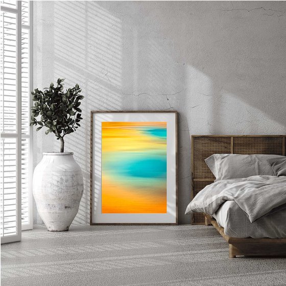 Huge Abstract - Bliss - Vertical Orange Canvas