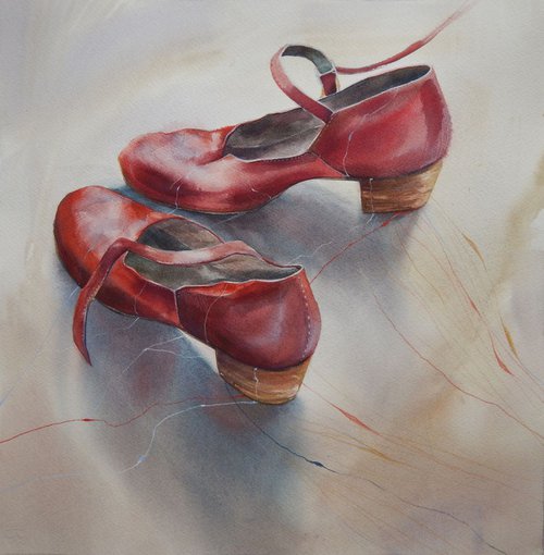 Old dancing shoes. by Alla Vlaskina