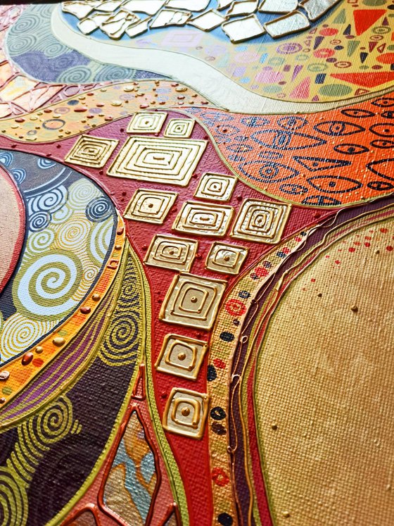 Klimt inspired abstract