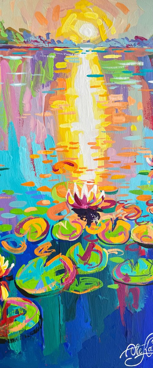 Water Lilies 12 by Ole Karako