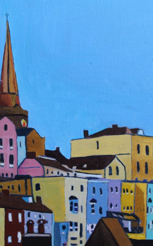 A  Huddle of Tenby Houses by Emma Cownie