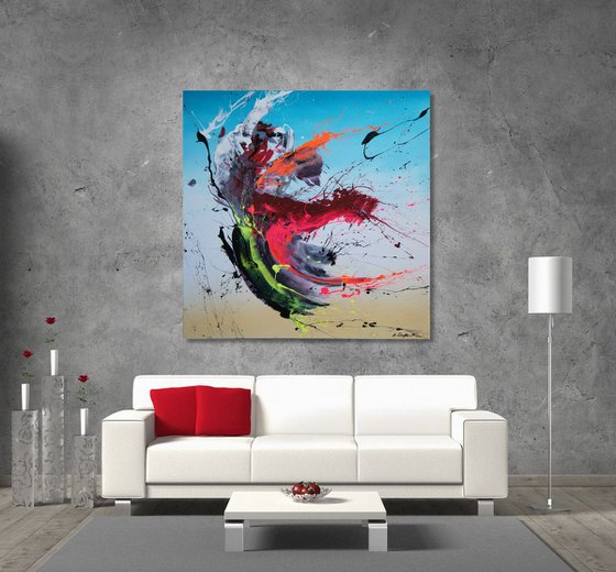 Beauty Punch I (Spirits Of Skies 081022) - 90 x 90 cm - XXL (36 x 36 inches)