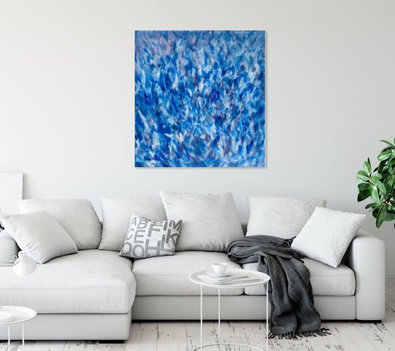 Cobalt Blue, Abstract Painting