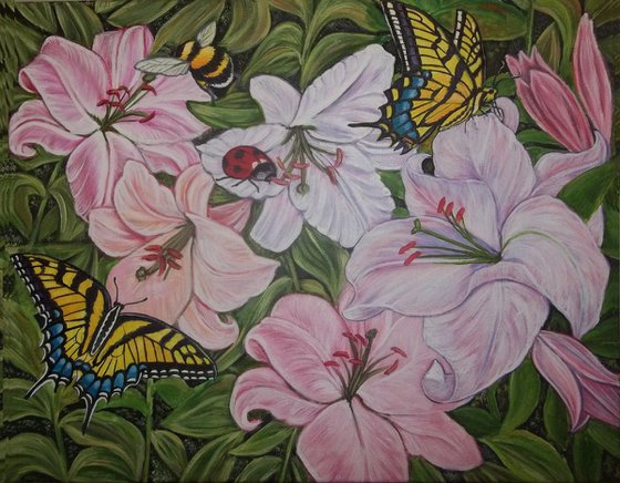 Butterflies and Lilies