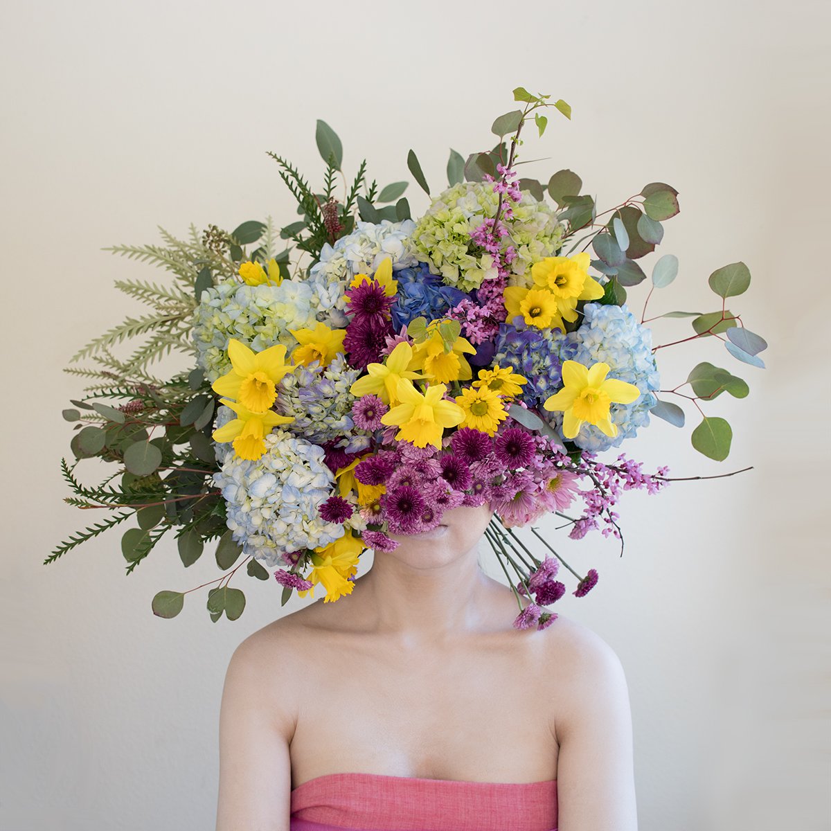 Expressive Portrait Photograph By Ziesook You, 20 X 20", Scent Of Broq-Pa 03152021, Original Artwork