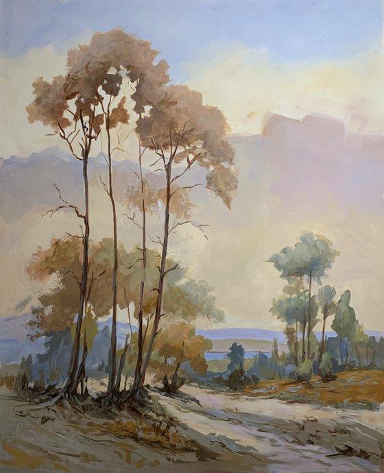 Warm light, landscape.