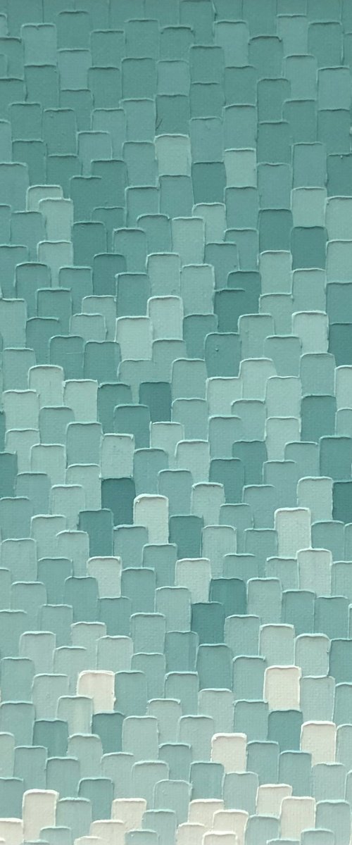Turquoise Shell by Meredith B.  Studios